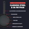 image:imageGreenPan x Bobby Flay 18 x 11 Carbon Steel Double Burner Pan PreSeasoned Ready to Use Induction Compatible High Heat amp Oven Safe Durable Cookware Cast Iron AlternativeBlack