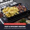 image:imageGreenPan x Bobby Flay 18 x 11 Carbon Steel Double Burner Pan PreSeasoned Ready to Use Induction Compatible High Heat amp Oven Safe Durable Cookware Cast Iron AlternativeBlack