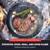 image:imageGreenPan x Bobby Flay 18 x 11 Carbon Steel Double Burner Pan PreSeasoned Ready to Use Induction Compatible High Heat amp Oven Safe Durable Cookware Cast Iron AlternativeBlack