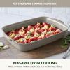 image:imageGreenPan Premiere Ovenware Healthy Ceramic Nonstick 8 Square Cake Baking Pan PFASFree WarpFree Bakeware Durable Quick Heating Oven amp Broiler Safe to 600F Dishwasher Safe TaupeTaupe