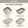 image:imageGreenPan Premiere Ovenware Healthy Ceramic Nonstick 8 Square Cake Baking Pan PFASFree WarpFree Bakeware Durable Quick Heating Oven amp Broiler Safe to 600F Dishwasher Safe TaupeTaupe