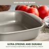 image:imageGreenPan Premiere Ovenware Healthy Ceramic Nonstick 8 Square Cake Baking Pan PFASFree WarpFree Bakeware Durable Quick Heating Oven amp Broiler Safe to 600F Dishwasher Safe TaupeTaupe