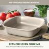 image:imageGreenPan Premiere Ovenware Healthy Ceramic Nonstick 8 Square Cake Baking Pan PFASFree WarpFree Bakeware Durable Quick Heating Oven amp Broiler Safe to 600F Dishwasher Safe TaupeTaupe