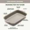 image:imageGreenPan Premiere Ovenware Healthy Ceramic Nonstick 8 Square Cake Baking Pan PFASFree WarpFree Bakeware Durable Quick Heating Oven amp Broiler Safe to 600F Dishwasher Safe TaupeTaupe