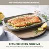 image:imageGreenPan Premiere Ovenware Healthy Ceramic Nonstick 8 Square Cake Baking Pan PFASFree WarpFree Bakeware Durable Quick Heating Oven amp Broiler Safe to 600F Dishwasher Safe TaupeTaupe