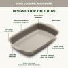 image:imageGreenPan Premiere Ovenware Healthy Ceramic Nonstick 8 Square Cake Baking Pan PFASFree WarpFree Bakeware Durable Quick Heating Oven amp Broiler Safe to 600F Dishwasher Safe TaupeTaupe