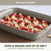 image:imageGreenPan Premiere Ovenware Healthy Ceramic Nonstick 8 Square Cake Baking Pan PFASFree WarpFree Bakeware Durable Quick Heating Oven amp Broiler Safe to 600F Dishwasher Safe TaupeTaupe