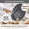 image:imageGreenPan Hybrid 10 Nonstick Stainless Steel Frying Pan Skillet APEX TriPly Thermobond PFASFree Ceramic Cookware Induction amp All Cooktop Compatible Oven Temp to 850F Dishwasher Safe GoldGold