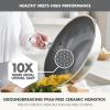 image:imageGreenPan Hybrid 10 Nonstick Stainless Steel Frying Pan Skillet APEX TriPly Thermobond PFASFree Ceramic Cookware Induction amp All Cooktop Compatible Oven Temp to 850F Dishwasher Safe GoldSilver