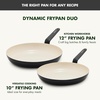 image:imageGreenPan Rio Advanced 10 and 12 Frying Pan Skillet Set Ceramic Nonstick PFASFree Pans Induction Ready Dishwasher and Oven Safe Cream WhiteBlack