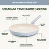 image:imageGreenPan Rio Advanced 10 and 12 Frying Pan Skillet Set Ceramic Nonstick PFASFree Pans Induction Ready Dishwasher and Oven Safe Cream WhiteBlue