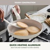 image:imageGreenPan Rio Advanced 10 and 12 Frying Pan Skillet Set Ceramic Nonstick PFASFree Pans Induction Ready Dishwasher and Oven Safe Cream WhiteCream White