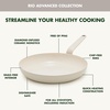 image:imageGreenPan Rio Advanced 10 and 12 Frying Pan Skillet Set Ceramic Nonstick PFASFree Pans Induction Ready Dishwasher and Oven Safe Cream WhiteCream White
