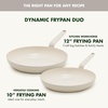 image:imageGreenPan Rio Advanced 10 and 12 Frying Pan Skillet Set Ceramic Nonstick PFASFree Pans Induction Ready Dishwasher and Oven Safe Cream WhiteCream White