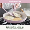image:imageGreenPan Rio Advanced 10 and 12 Frying Pan Skillet Set Ceramic Nonstick PFASFree Pans Induction Ready Dishwasher and Oven Safe Cream WhitePink