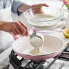 image:imageGreenPan Rio Advanced 10 and 12 Frying Pan Skillet Set Ceramic Nonstick PFASFree Pans Induction Ready Dishwasher and Oven Safe Cream WhitePink