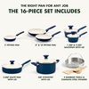 image:imageGreenPan Rio Advanced 12 Piece Cookware Set Ceramic Nonstick PFASFree Pots amp Pans with Cooking Utensils Induction Ready Dishwasher amp Oven Safe PinkBlue