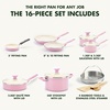 image:imageGreenPan Rio Advanced 12 Piece Cookware Set Ceramic Nonstick PFASFree Pots amp Pans with Cooking Utensils Induction Ready Dishwasher amp Oven Safe PinkPink