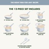 image:imageGreenPan Rio Advanced 12 Piece Cookware Set Ceramic Nonstick PFASFree Pots amp Pans with Cooking Utensils Induction Ready Dishwasher amp Oven Safe PinkBlue