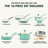 image:imageGreenPan Rio Advanced 12 Piece Cookware Set Ceramic Nonstick PFASFree Pots amp Pans with Cooking Utensils Induction Ready Dishwasher amp Oven Safe PinkTurquoise